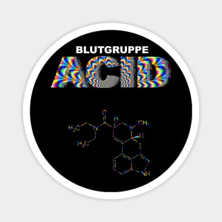 Meine Blutgruppe ist ACID Geschenk | Molekül Strukturformel Magnet